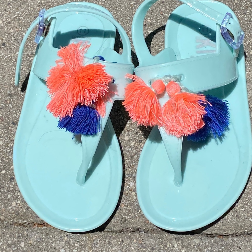 cotton on jelly thong sandals sz 11 (brand new)